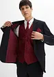 Completo da matrimonio (5 pezzi) giacca, pantaloni, gilet, cravatta, fazzolettino, slim fit, bonprix