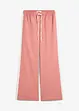 Pantaloni a palazzo con elastico in vita e fasce a contrasto, bonprix