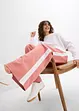 Pantaloni a palazzo con elastico in vita e fasce a contrasto, bonprix