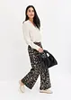 Camicetta in satin di viscosa con collo a revers, bonprix