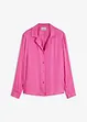 Camicetta in satin di viscosa con collo a revers, bonprix