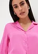 Camicetta in satin di viscosa con collo a revers, bonprix