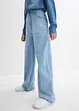 Jeans wide leg, vita media, bonprix