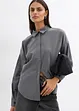 Blusa oversize reversibile in misto viscosa, bonprix