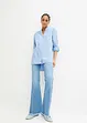 Blusa lunga con maniche arrotolabili, bonprix