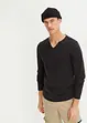 Maglia a maniche lunghe in puro cotone, slim fit, bonprix