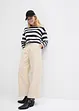 Pantaloni in twill cropped, bonprix