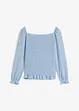 Maglia a maniche lunghe con arricciature, bonprix