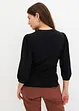 Maglia a costine con maniche a palloncino, bonprix