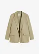 Blazer effetto lino con fodera a righe, bonprix