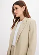 Blazer effetto lino con fodera a righe, bonprix