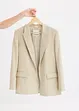 Blazer effetto lino con fodera a righe, bonprix