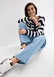 Jeans straight con cinta comoda, vita alta, bonprix