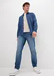 Jeans elasticizzati in denim pesante relaxed fit, tapered, bonprix