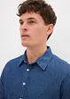 Camicia in jeans a maniche lunghe in puro cotone, bonprix