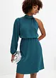 Abito monospalla in satin lucido, bonprix