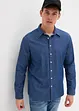 Camicia in jeans a maniche lunghe in puro cotone, bonprix