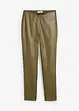Leggings in nappa di agnello con inserto elasticizzato, bonprix