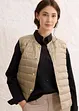Gilet trapuntato leggero con piume riciclate, bonprix