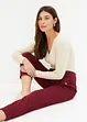 Pantaloni paperbag leggeri in twill, bonprix