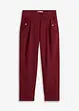 Pantaloni paperbag leggeri in twill, bonprix