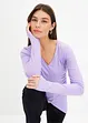 Maglia a costine effetto incrociato, bonprix
