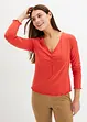 Maglia a costine con scollo a V, bonprix
