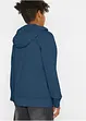 Felpa con zip e cappuccio in puro cotone, bonprix