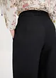 Pantaloni con pinces effetto lino e cinta incrociata, bonprix