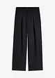 Pantaloni con pinces effetto lino e cinta incrociata, bonprix