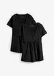 Maglia prémaman / da allattamento 2 in 1 (pacco da 2), bonprix