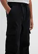 Pantaloni cargo elasticizzati con elastico in vita, regular fit, bonprix