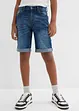 Bermuda elasticizzati di jeans, slim fit, bonprix