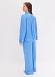 Pigiama oversize in tessuto di satin, bonprix