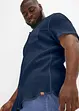Camicia a maniche corte con effetto crinkle in puro cotone, bonprix