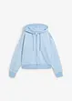 Felpa con zip e cappuccio in cotone pesante, bonprix