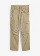 Pantaloni cargo in puro cotone relaxed fit, straight, bonprix