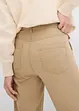 Pantaloni larghi in puro cotone, vita alta, bonprix