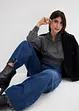 Jeans baggy super soft con cinta comoda, vita media, bonprix