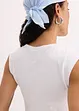 Maglia con dettaglio attorcigliato in misto cotone elasticizzato, bonprix