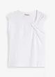 Maglia con dettaglio attorcigliato in misto cotone elasticizzato, bonprix