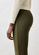 Leggings in nappa di agnello con inserto elasticizzato, bonprix