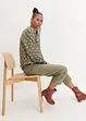 Blusa oversize in mussola fantasia, bonprix