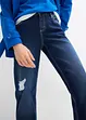 Jeans cropped straight, vita media, bonprix