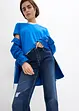 Jeans cropped straight, vita media, bonprix