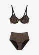 Bikini glitterato con ferretto (set 2 pezzi), bonprix