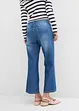 Jeans cropped straight con cinta comoda, vita media, bonprix