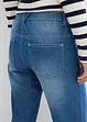 Jeans cropped straight con cinta comoda, vita media, bonprix