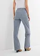 Jeans straight loose a righe, vita alta, bonprix