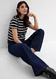 Jeans wide leg, vita alta, bonprix